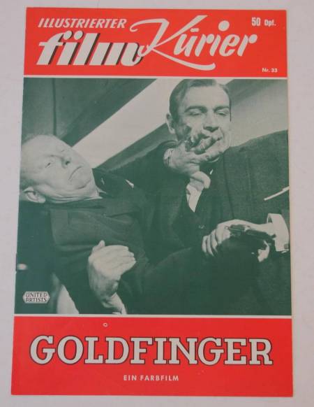 Goldfinger original release german movie program